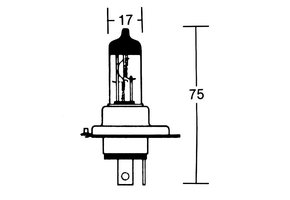 HS1 light bulb 12V 35/35W PX43t
