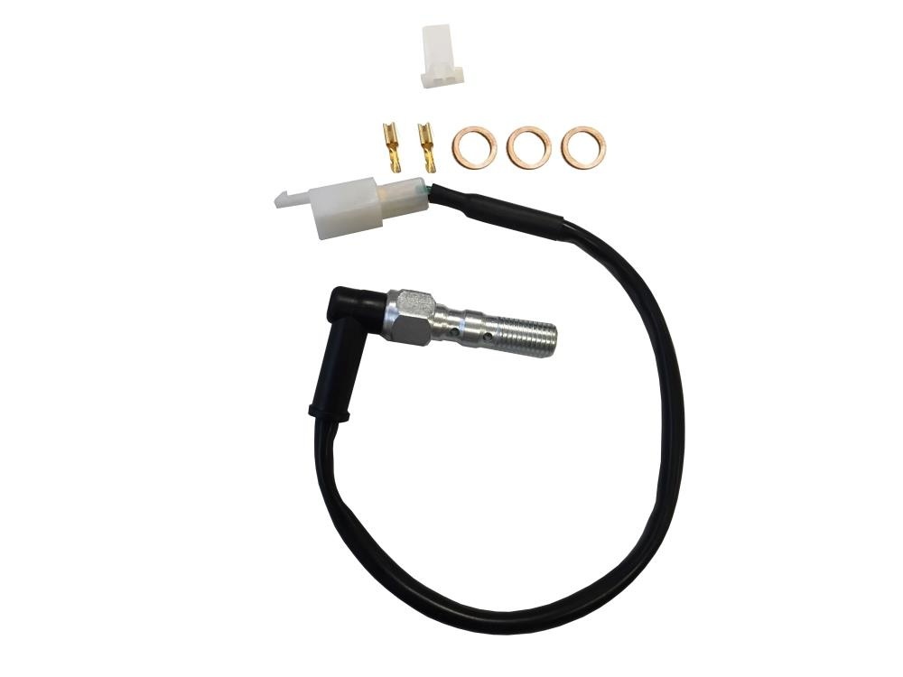 Hydraulic brake pressure switch with double banjo bolt