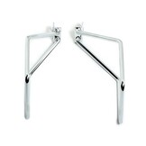 Saddlebag Support Brackets Chrome Harley FXST/FLST 00-07