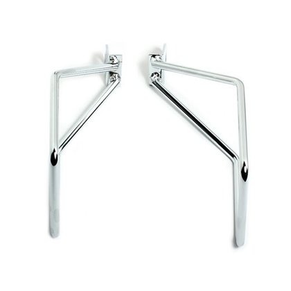 Saddlebag Support Brackets Chrome Harley FXST/FLST 00-07