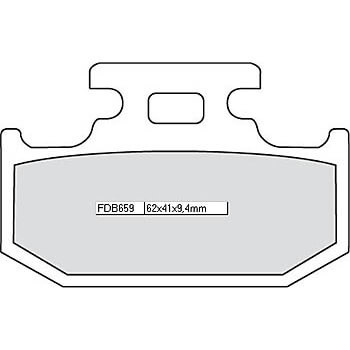 Gesinterde remblokken FDB 659 SG