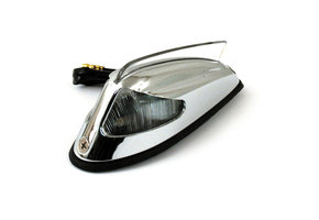 KOTFLÜGELLEUCHTE IM STIL 50–57, KLARES GLAS