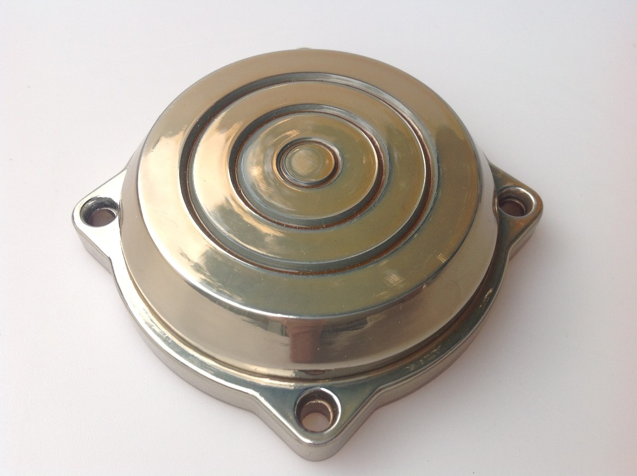 Bagwell F. Keihin CV carburetor cover. Gold, Black or Gold/Brown