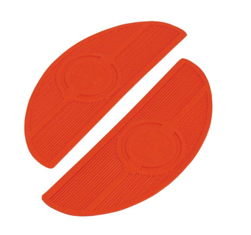 Floorboard pads Oval 40-84 FL - Red