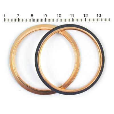 Round copper exhaust gaskets