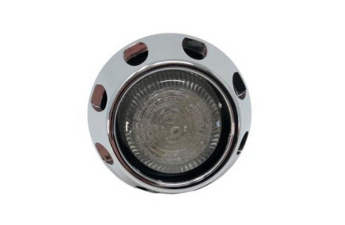 "Highway Hawk Taillight "Thrust" LED E-mark ABS Chrome