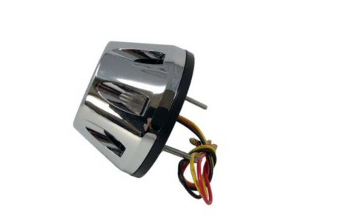 "Highway Hawk Taillight "Thrust" LED E-mark ABS Chrome