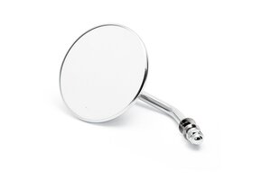 Spiegel rund kurz Chrom 3"
