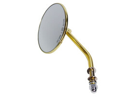 Spiegel rond kort gold 3"