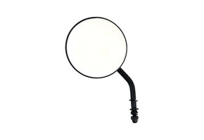 Spiegel rund lang schwarz 3"