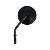 Spiegel rond lang zwart 3"