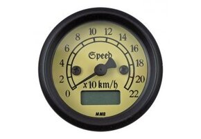 Mini Electronic Speedo Classic zwart