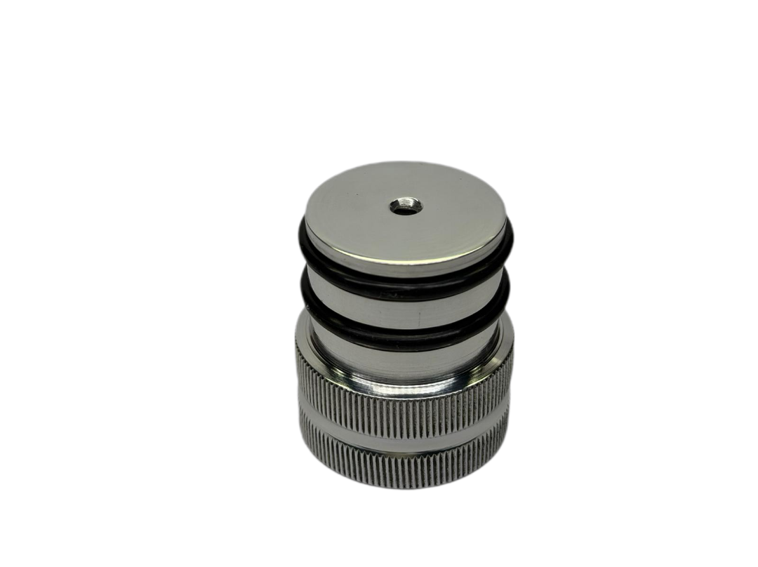 Solid aluminum oil plug