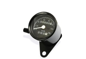Mini speedometer 60 mm black