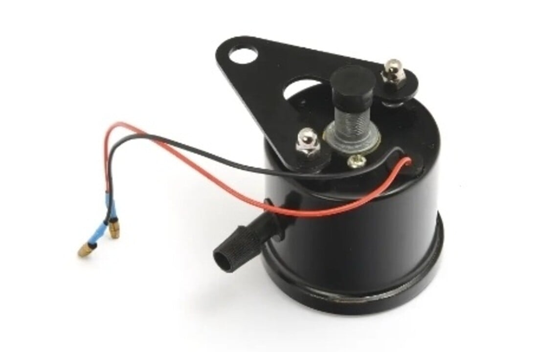 Mini-Tachometer 60 mm, schwarz mit schwarzem Zifferblatt
