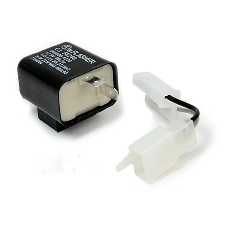 electronic 2-pole turn signal relay for LED turn signals