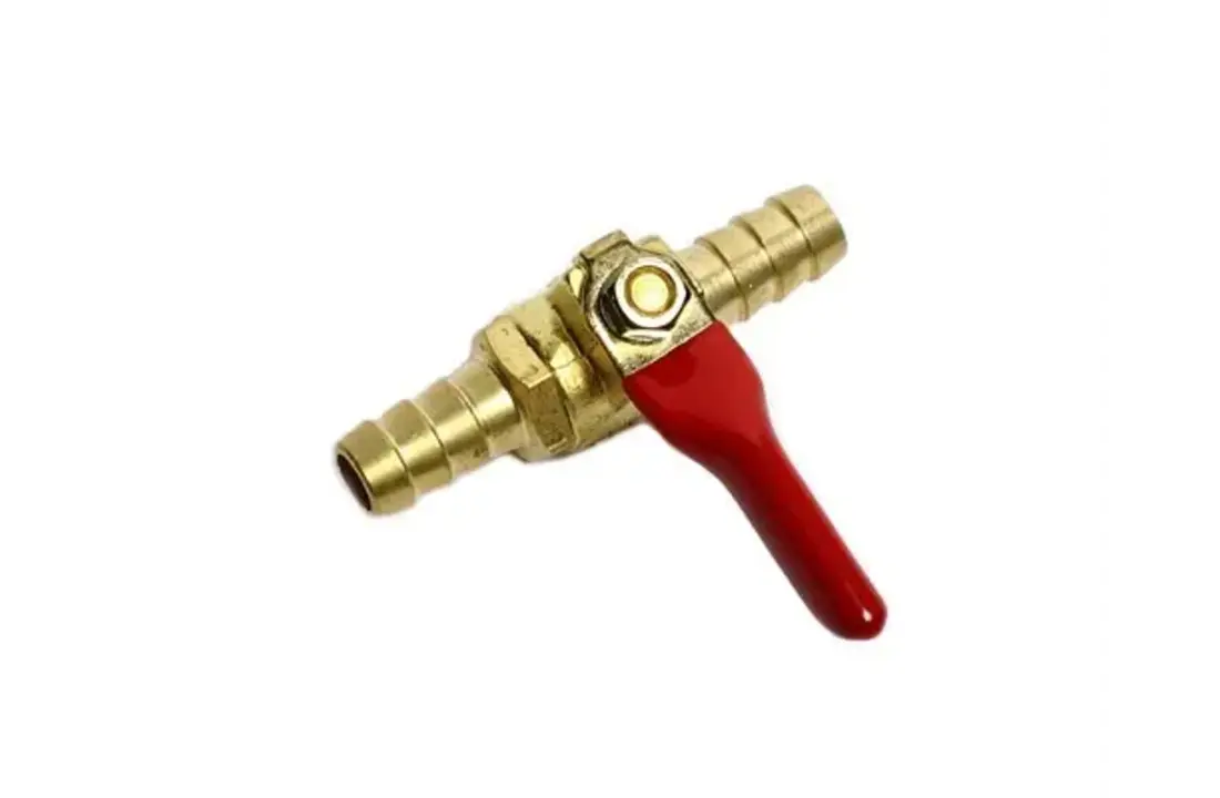 Messing inline-benzinekraan 10 mm / 3/8 inch