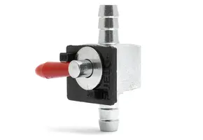 Mini-benzinekraan met rode hendel, inline, 8 mm, recht