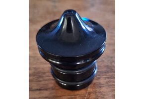 Olietank plug van geanodiseerd zwart aluminium