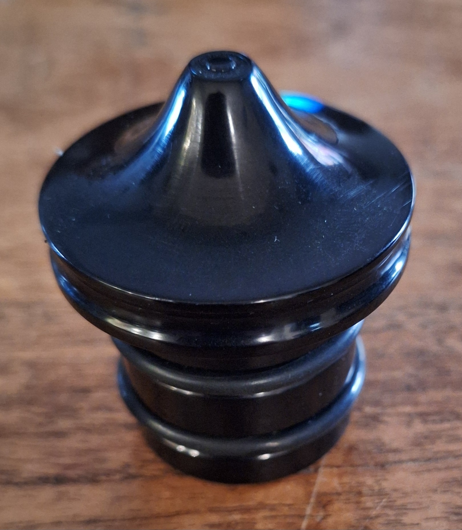 Olietank plug van geanodiseerd zwart aluminium
