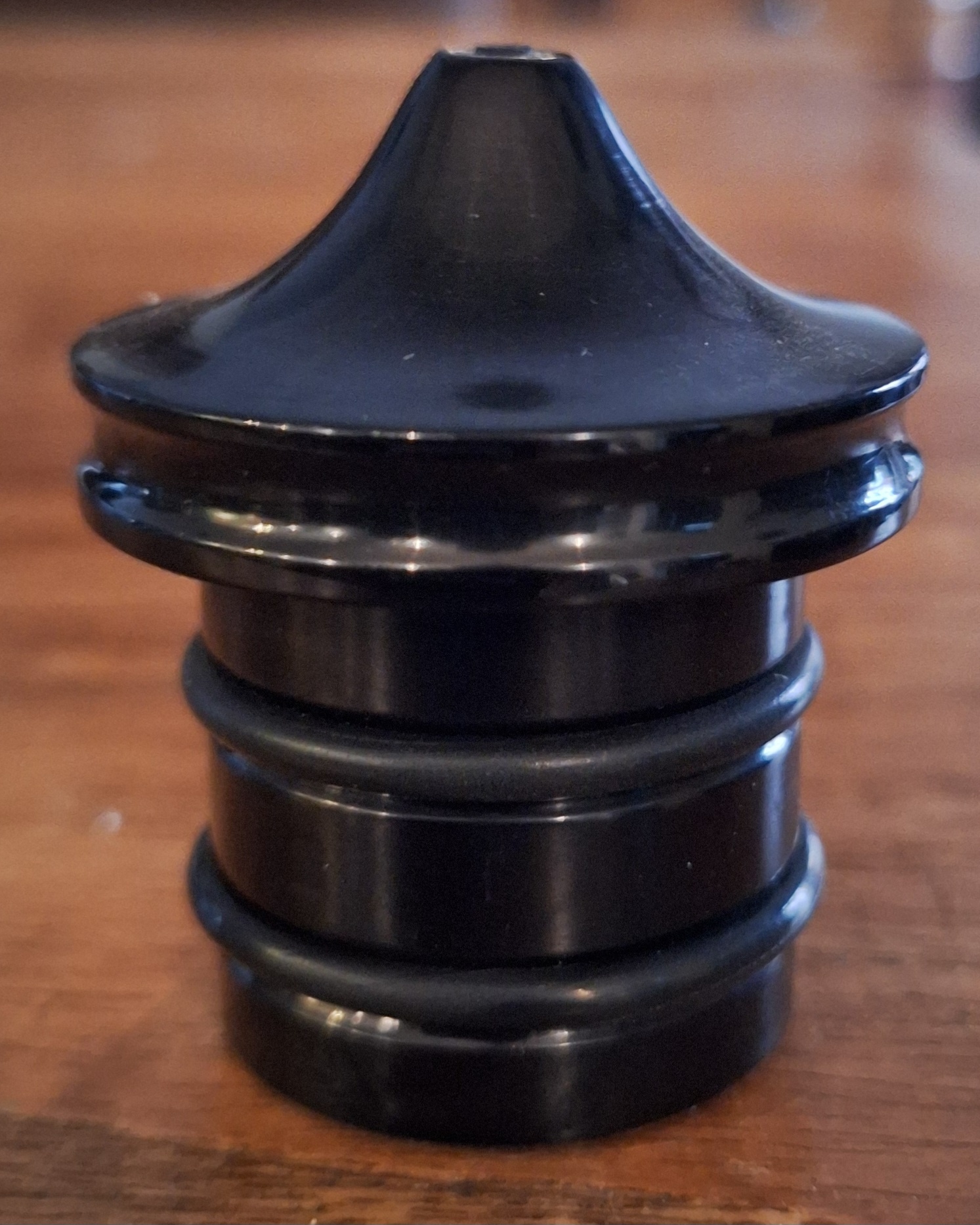 Olietank plug van geanodiseerd zwart aluminium