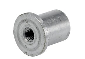 Steel end caps with blind thread (Tophat blind) 3/8-16 thread