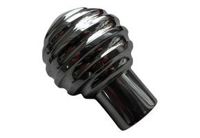 Motorcycle jockey shifter knob - Round - Polished