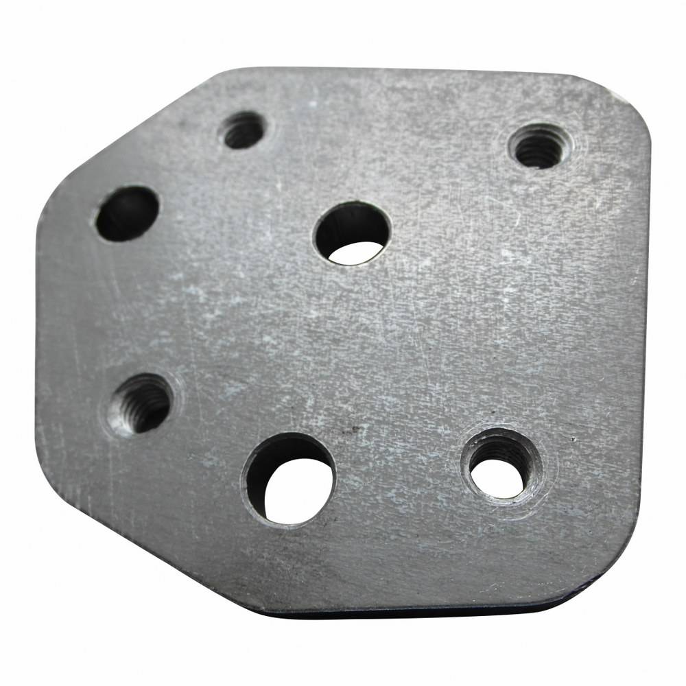 Montage plaat voor een standaard / jiffy op een Harley Davidson Shovelhead