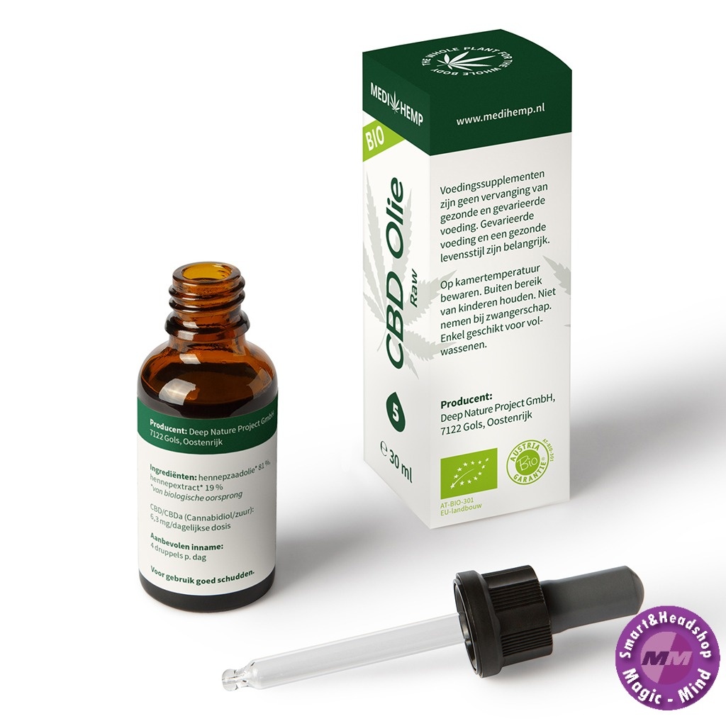 Medihemp CBD olie van biologische oorsprong