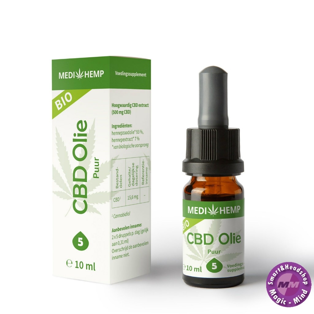 Medihemp Medihemp CBD oil pure 5% - 10 ml