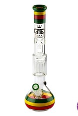 Grace glass Grace Glass | OG Series | Rasta dream H:46cm - Ø:65mm - SG:29.2mm with 6 shooter chillum