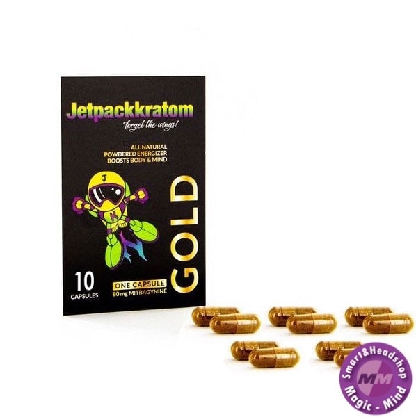 Jetpack Kratom Gold 80 mg extract capsules (JetpackKratom)