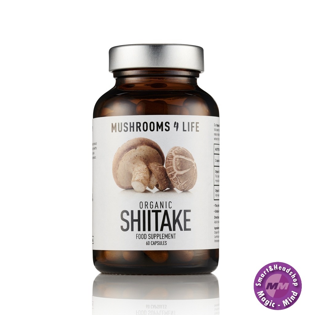 Mushrooms4Life Mushroom 4 Life Organic Shiitake – Bio – 60 Caps