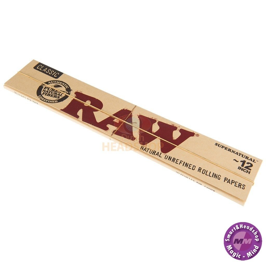  Raw Supernatural 12 Inch Foot Long Rolling Paper Classic 1  Pack : Health & Household