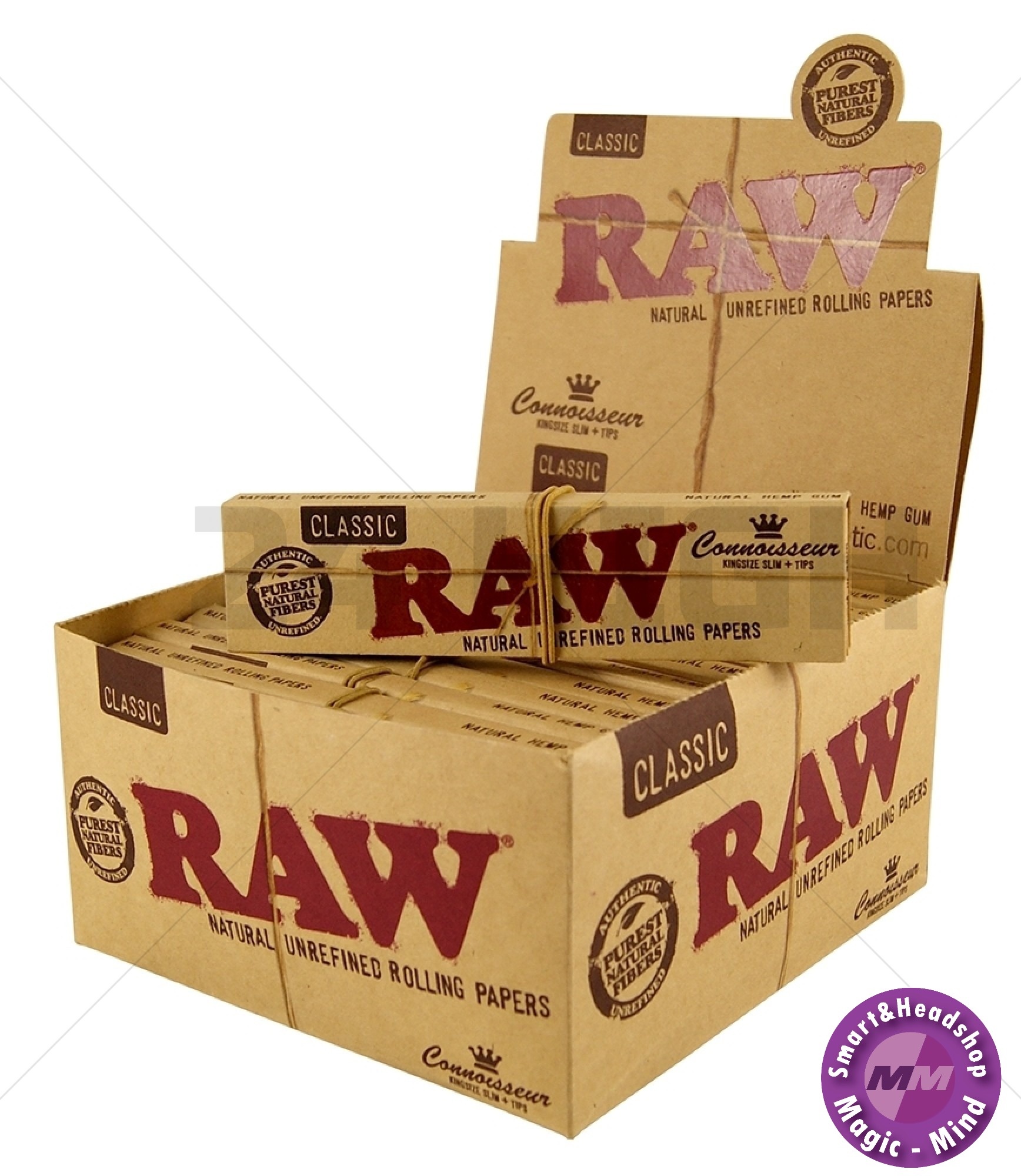 Raw RAW Classic Connoisseur K.S. Slim + Tips 24 pks/32L