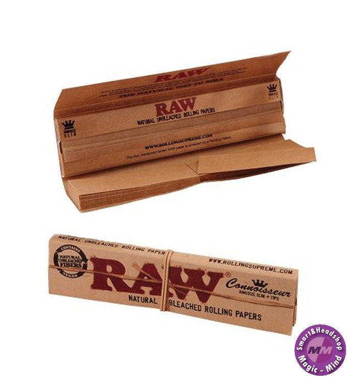 Raw RAW Classic Connoisseur K.S. Slim + Tips 24 pks/32L