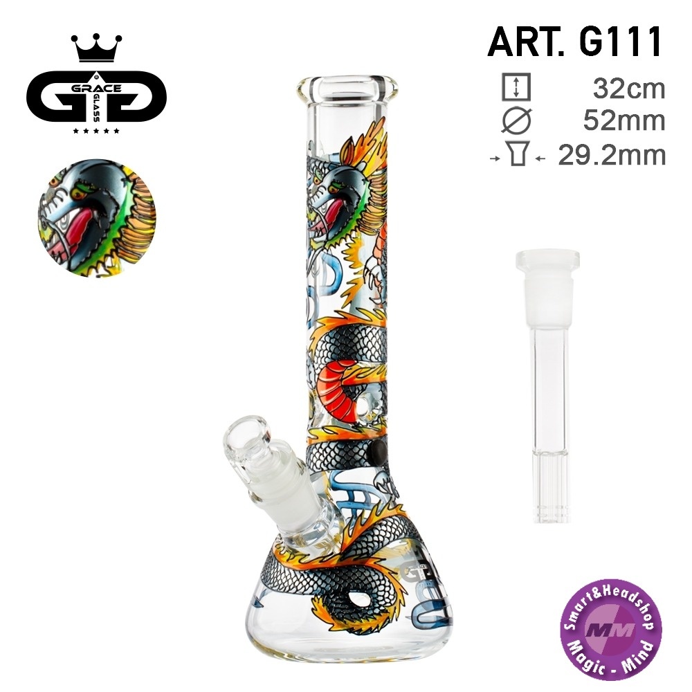 Grace glass Grace Glass | ART Series Dragon H:32cm - Ø:52mm SG: 29.2mm