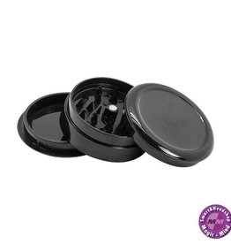 Grinder Plastic(Ø 60 mm, 3 Parts Magnetic+Stash) Solid Black/White