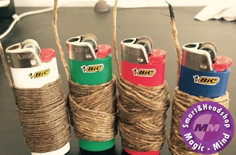 Raw Hemp Wick  RAW 300 cm lange lont van hennep en bijenwas