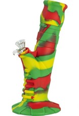 Silicone Bong Silicone Bong 10' Beaker 2 Part Rasta 25 cm