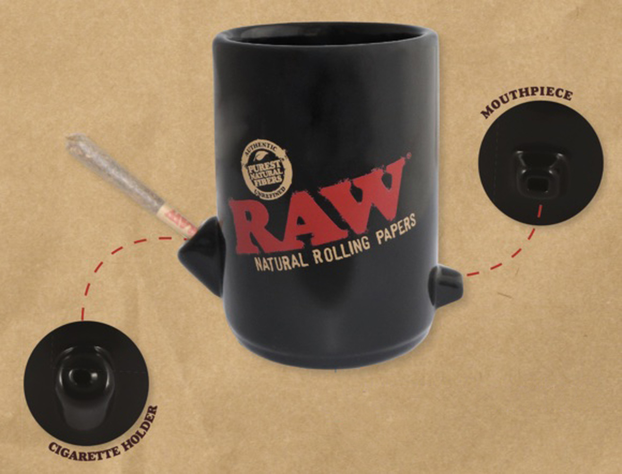 Raw RAW Wake Up & Bake Up Coffee Mug