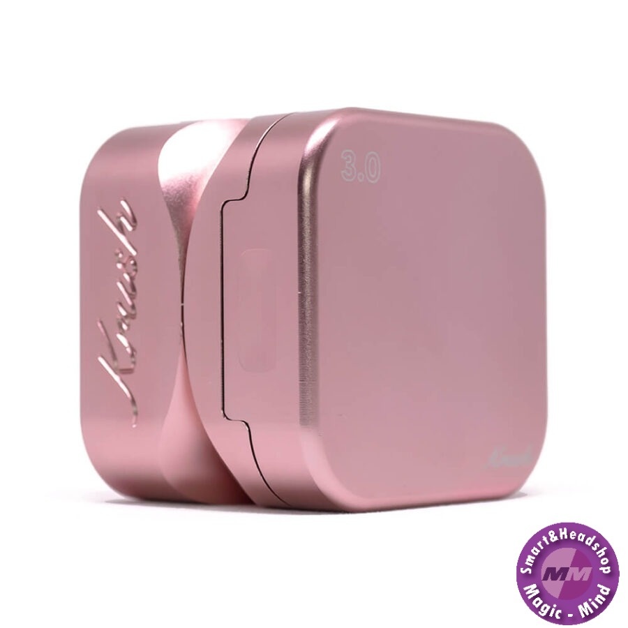 Krush Krush Kube 3.0 Silver/Rose gold/Black  Aluminium Grinder 3 Parts – 55mm