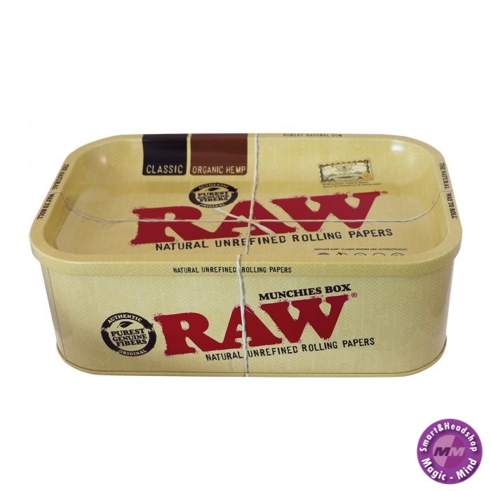 Raw RAW Munchies Tin With Rolling Tray Lid