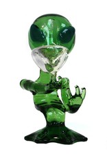 Urban Crew  Alien  Green Glass Bong 15cm
