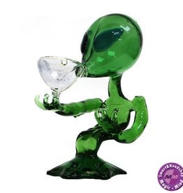 Urban Crew Alien  Green Glass Bong 15cm