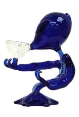 Urban Crew Alien Blue Glass Bong 15cm