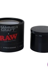 Raw HAMMERCRAFT X RAW Aluminium Grinder 4parts - BLACK LARGE