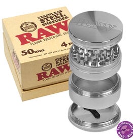 Raw RAW STAINLESS STEEL GRINDER – WITH MAGNET AND SIFTER 50-60mm