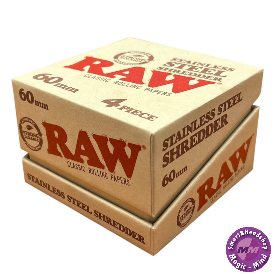 Raw RAW STAINLESS STEEL GRINDER – WITH MAGNET AND SIFTER 50-60mm