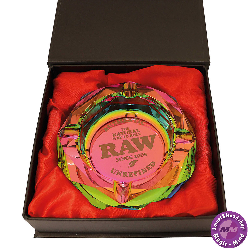 Raw RAW Glass Ashtray - Rainbow